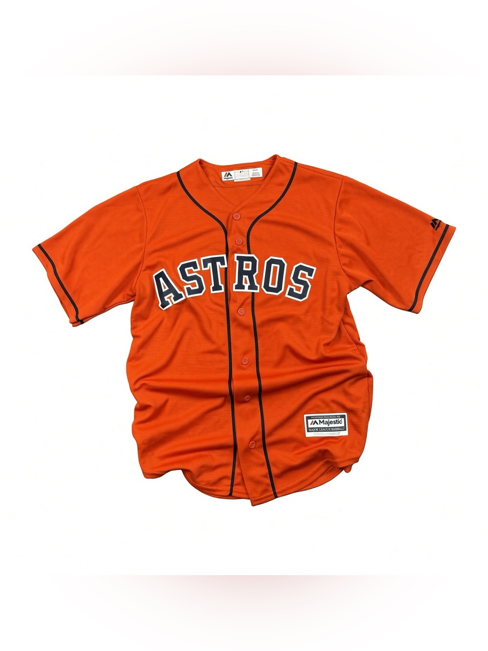 Majestic Houston Astros Orange Cool Base Jersey Mens S